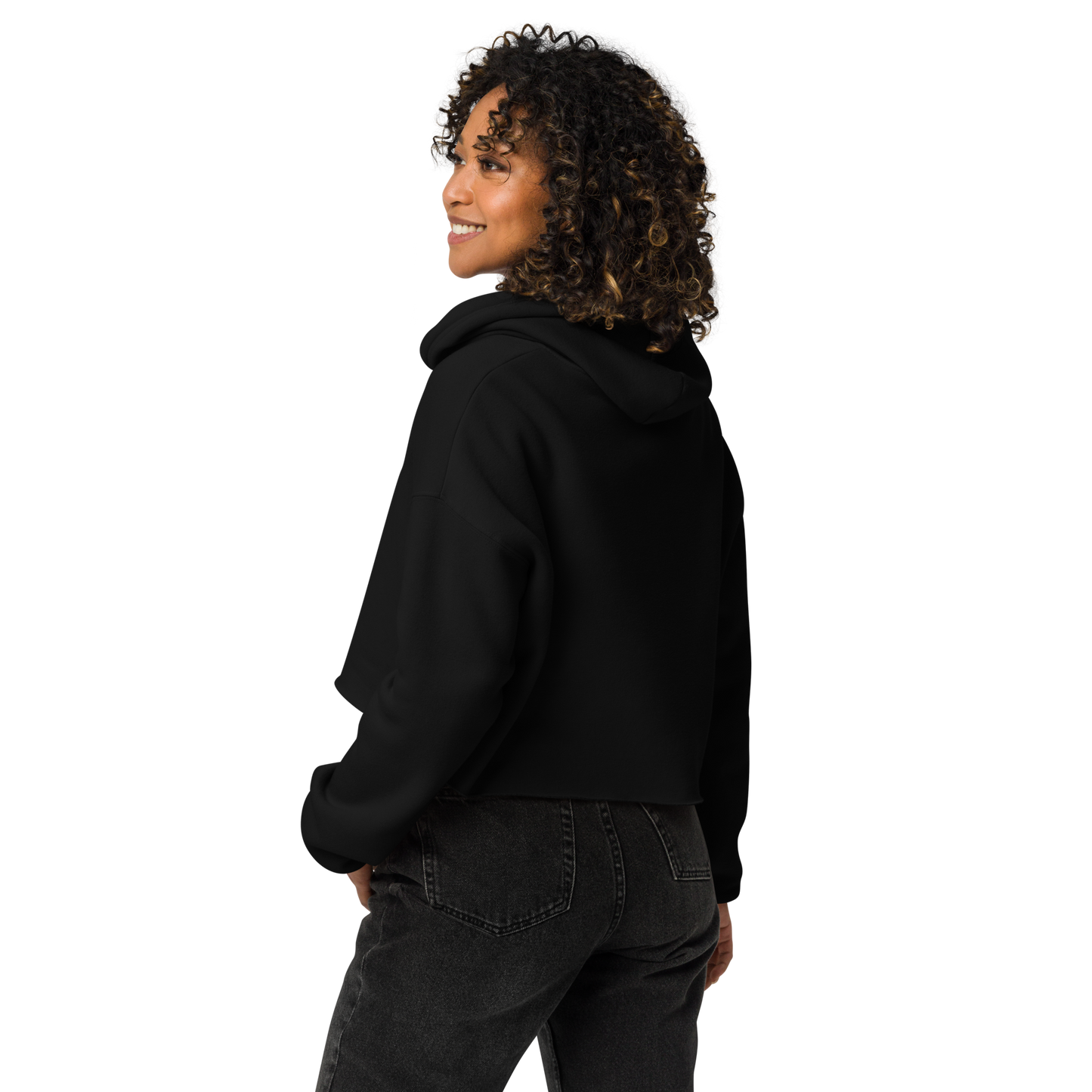 Headset Graffiti Crop Hoodie